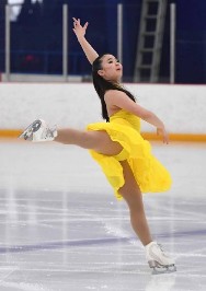 Yellow Girl Skating